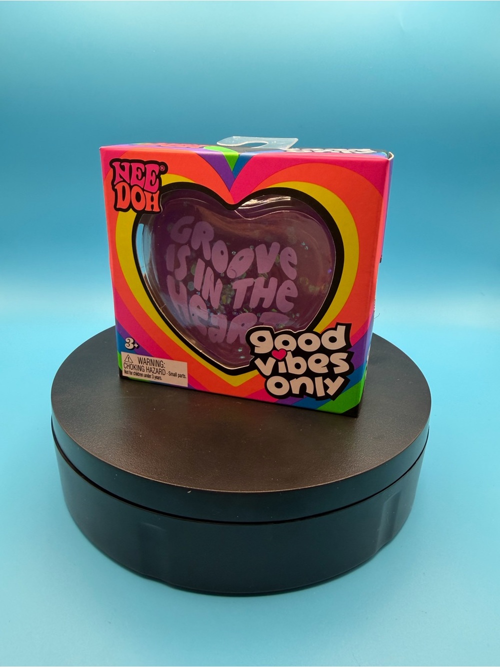 Needoh Good Vibes Only Heart Stress Ball - Purple